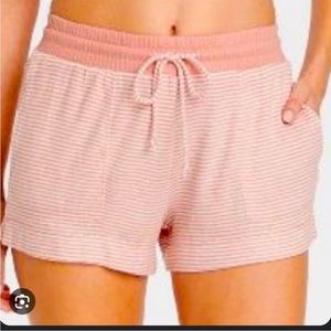 NWT Stars Above Pink Striped Pajama Shorts